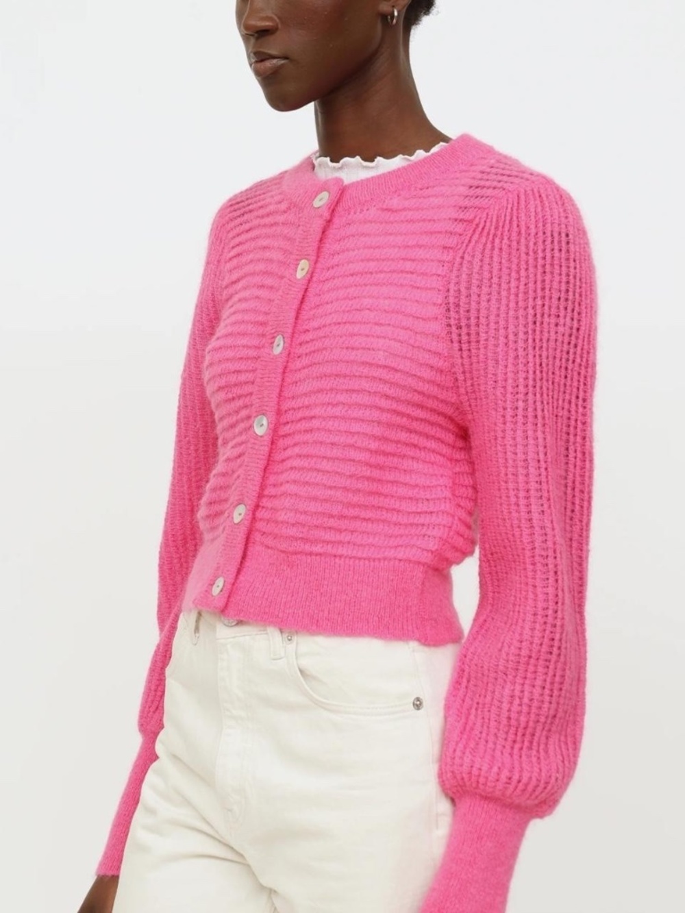 $138 WILFRED ARTIZIA Alessia Alpaca/Mohair Cardigan Sweater NWOT/sz S - Picture 4 of 16